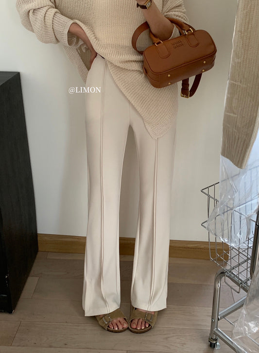 Kelly Designs Beige Flare Pants (Instock)