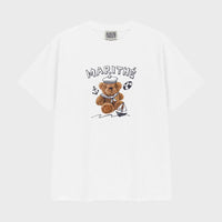 Marithé François Girbaud Marine Bear Graphic Tee – White (Instock)