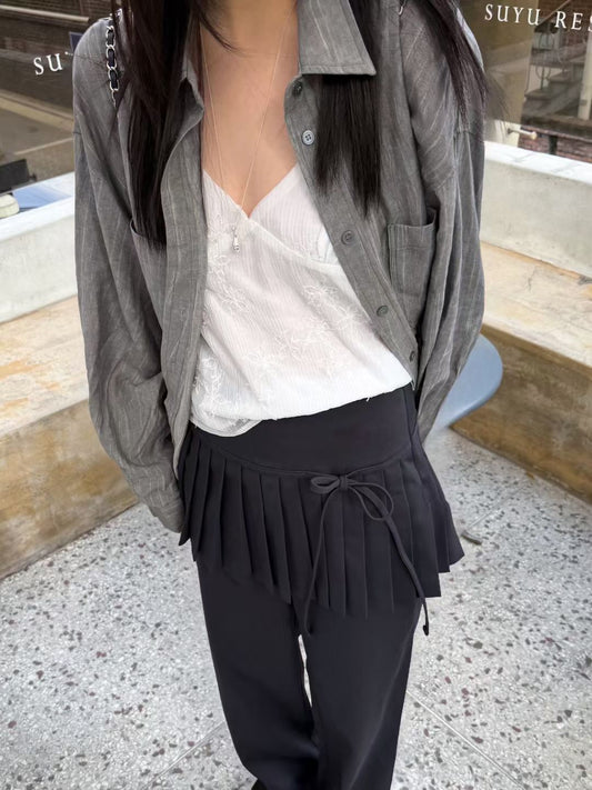 Korean APM Collection Navy Suit Pants  (Instock)