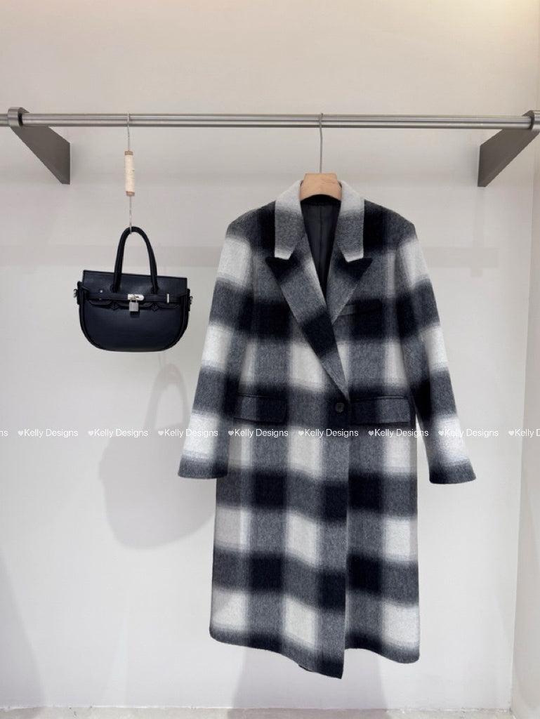 Kelly Designs Lattices Wool Coat (Instock)