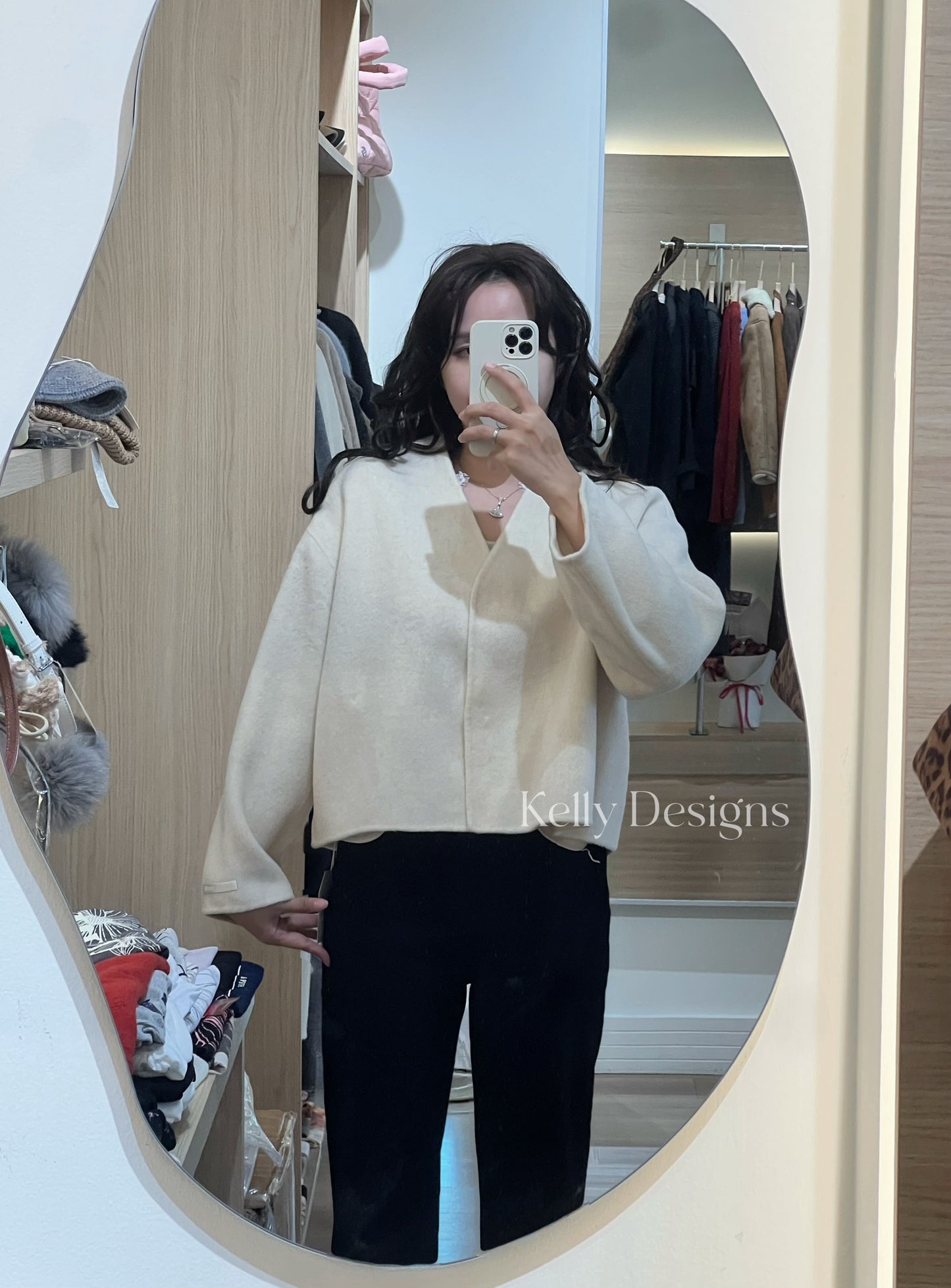 Kelly Designs Wool Coat with Scarf Set(Instock)