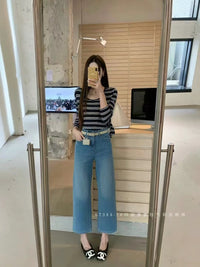 Kelly Designs Four Season Blue Jeans With Belt(Instock)