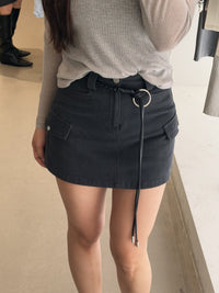 Kelly Designs Khaki Skirt Shorts With Belt (Instock)