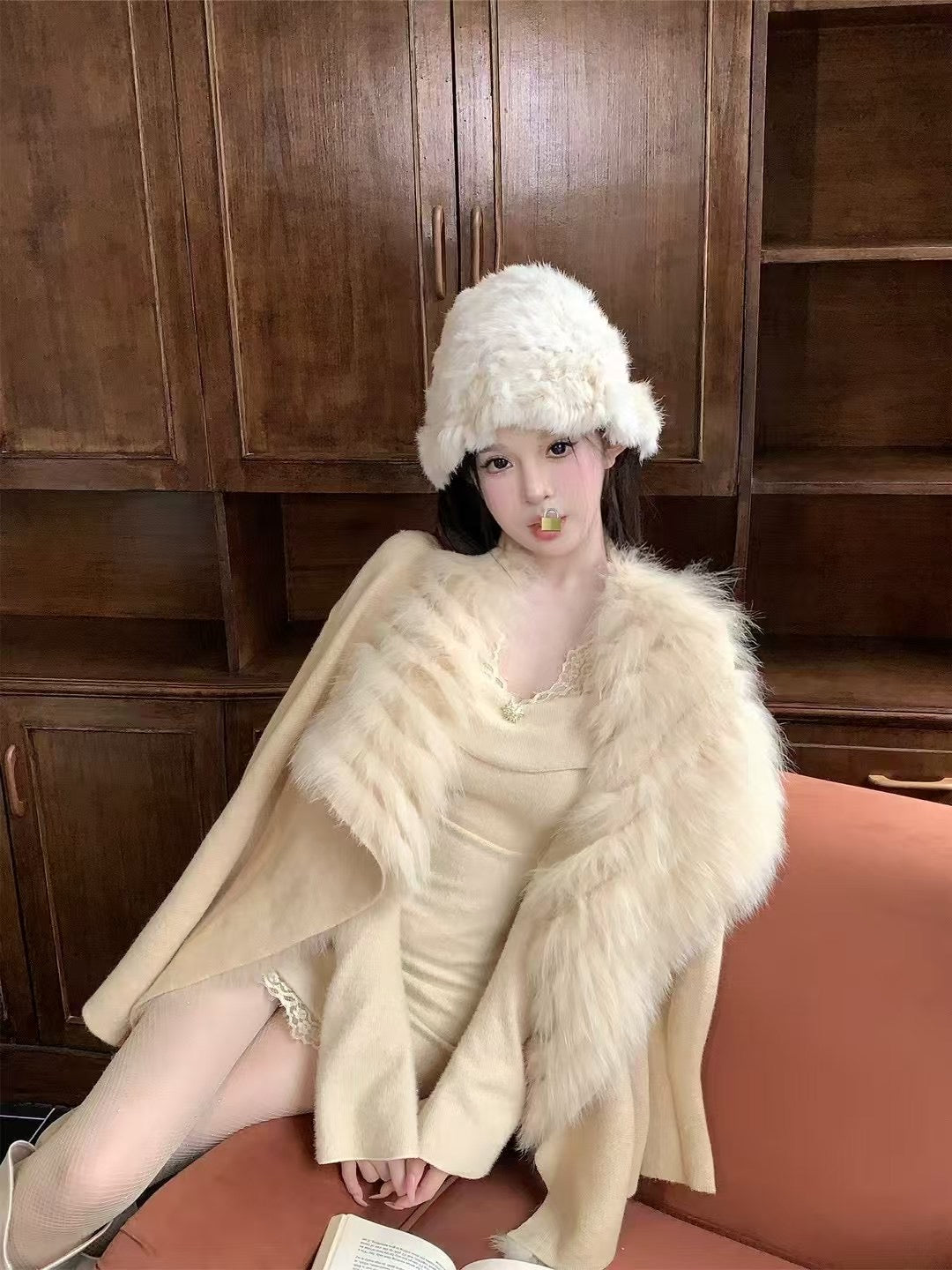 Kelly Designs Fox Fur Brown Jacket (Instock）