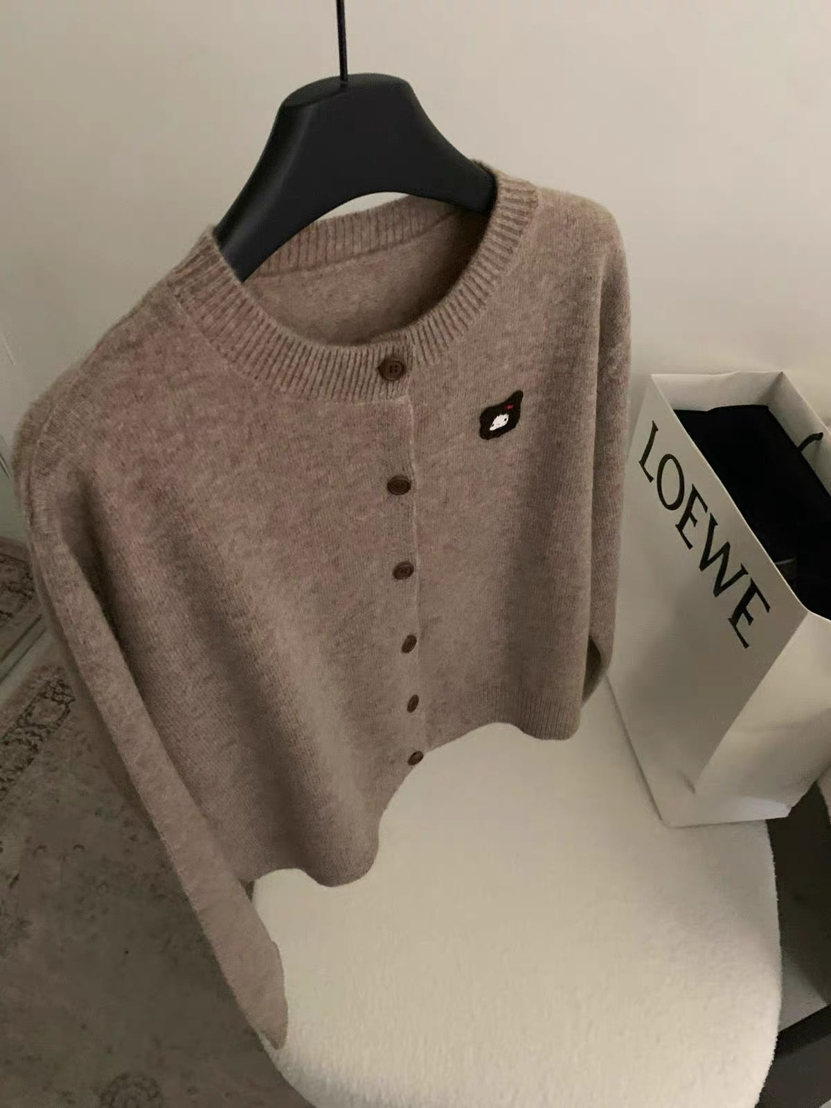 Kelly Designs 100% Wool Button-Up Cardigan (Instock)