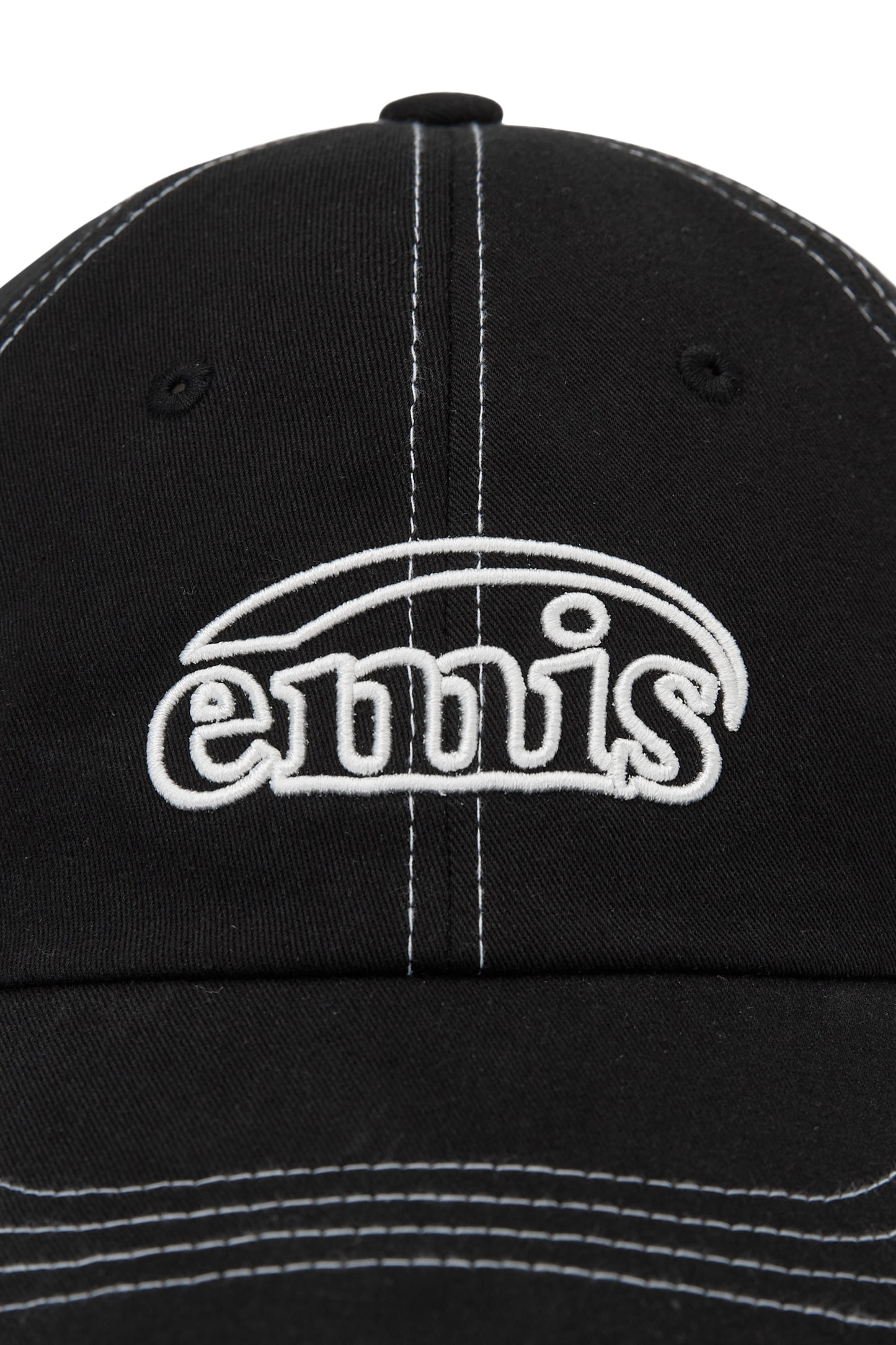 EMIS WHITE STITCH BALL CAP-BLACK (Preorder)