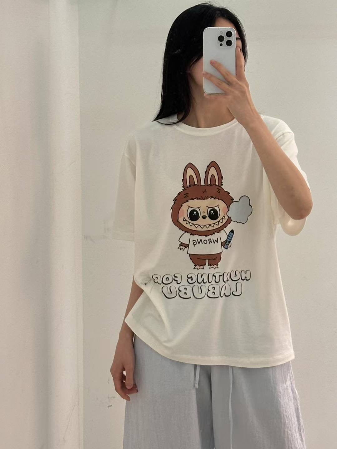 Korean APM Collection Labubu Graphic T-Shirt (Instock)