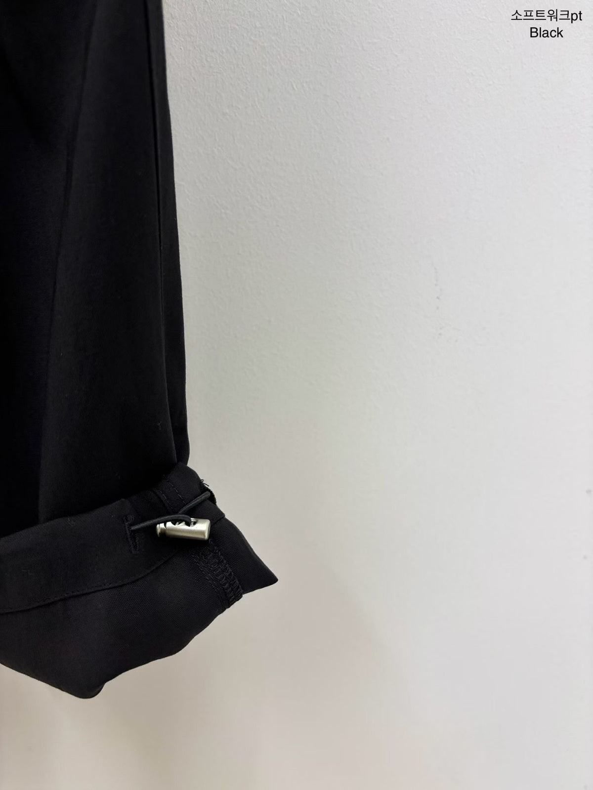 Korean Multi-Pocket Cargo Wide-Leg Black Pants (Instock)
