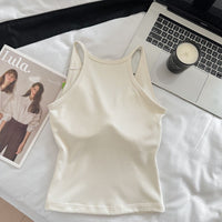 Kelly Designs Soft Ribbed Seamless Tank with Built-In Bra Top (Instock)