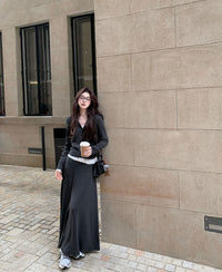 Kelly Designs 3-Piece Casual Set –Jacket,  Shirt, & Long Skirt (Instock)