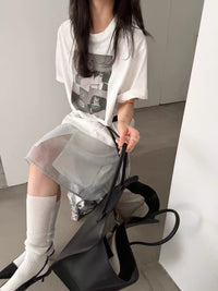 Korean APM Collection Cartoons White Tshirt (Instock)
