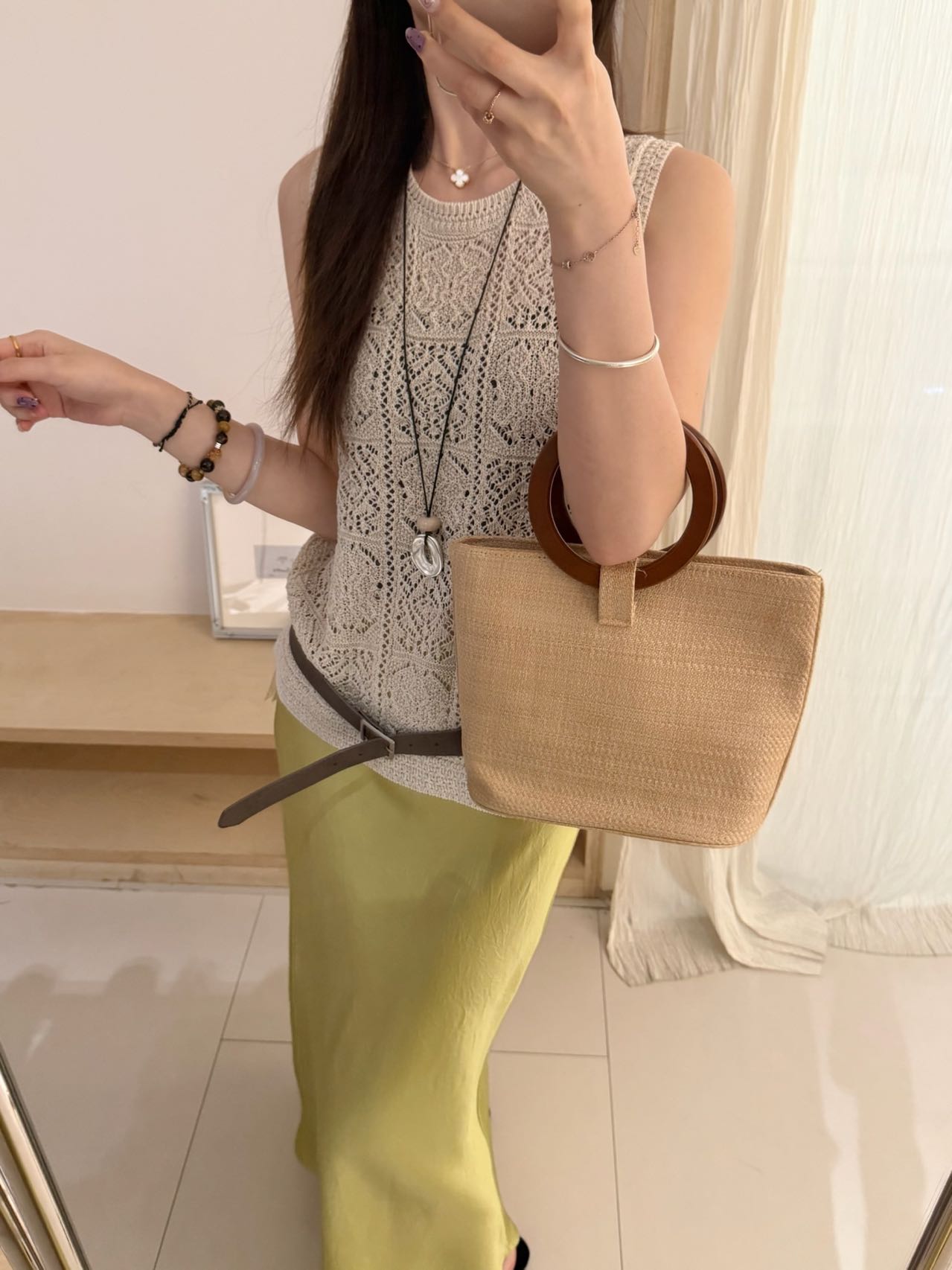 Kelly Designs Hollow-out knitted top - without belt (Instock)
