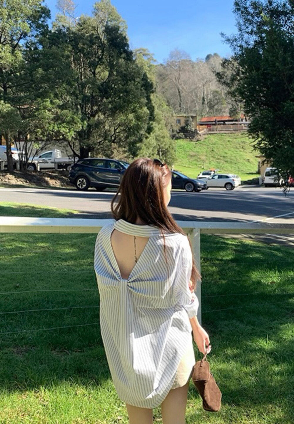 Kelly Designs 2 Colors Back Ribbon Shirt (Instock)