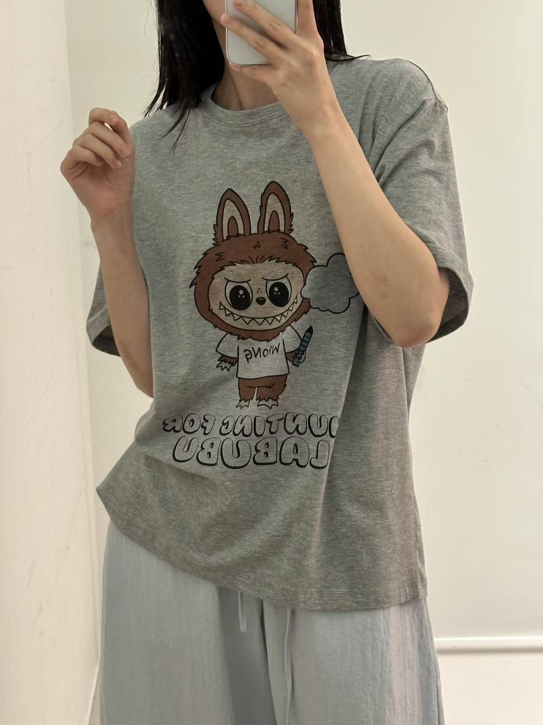 Korean APM Collection Labubu Graphic T-Shirt (Instock)