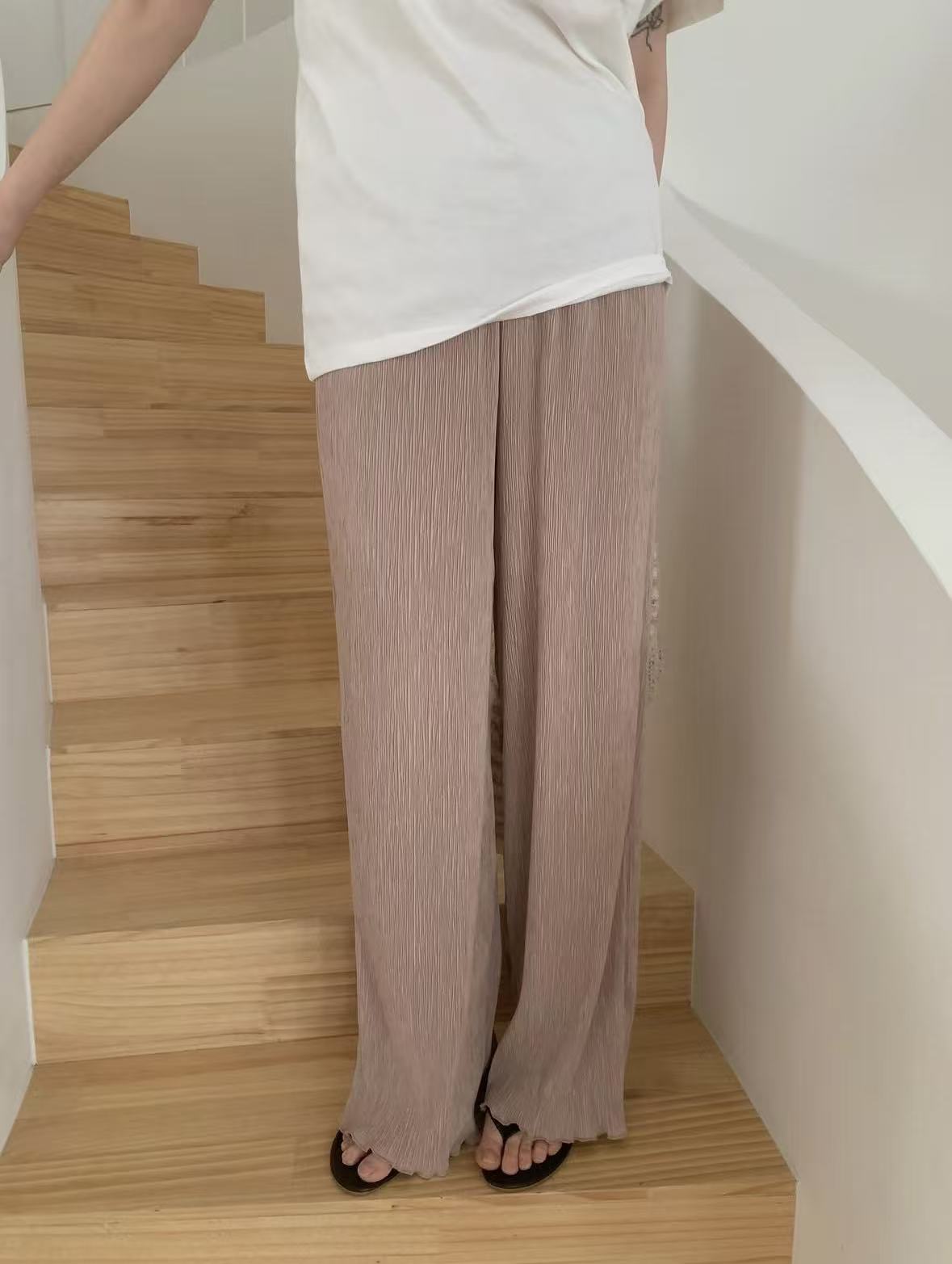 Korean APM Pleated Wide-Leg Pants (Instock)