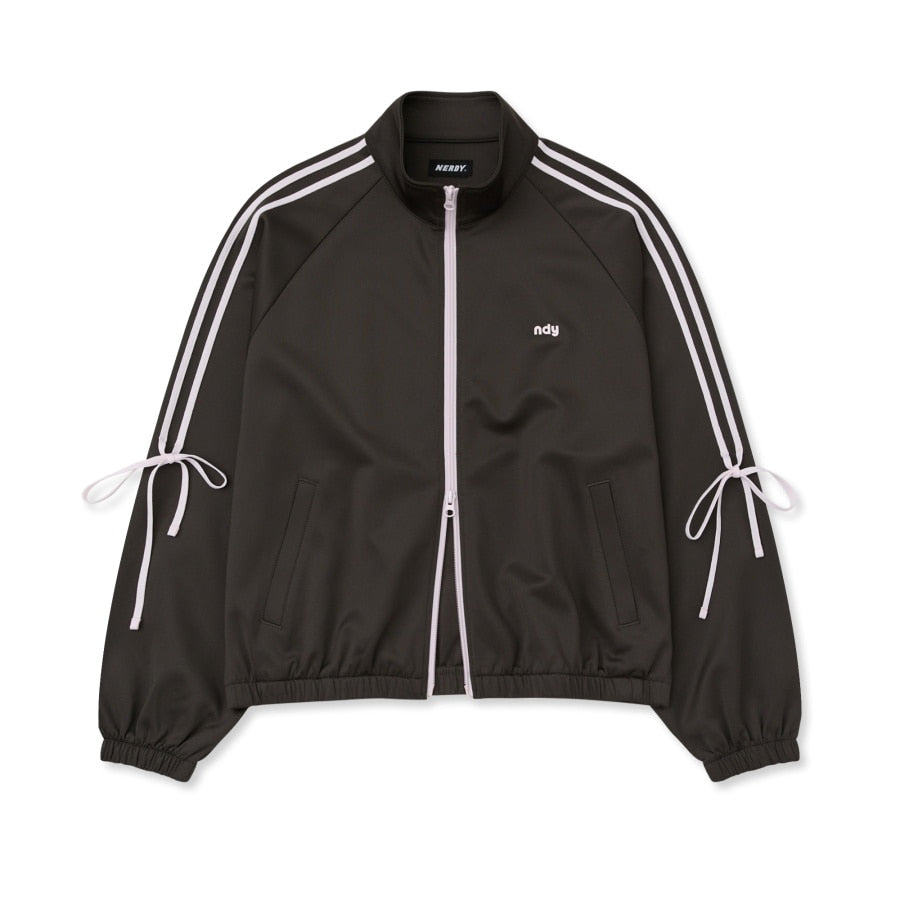 Korean Collection Nerdy 2pcs RIBBON TRACK SHORTS Brown SET (Instock)