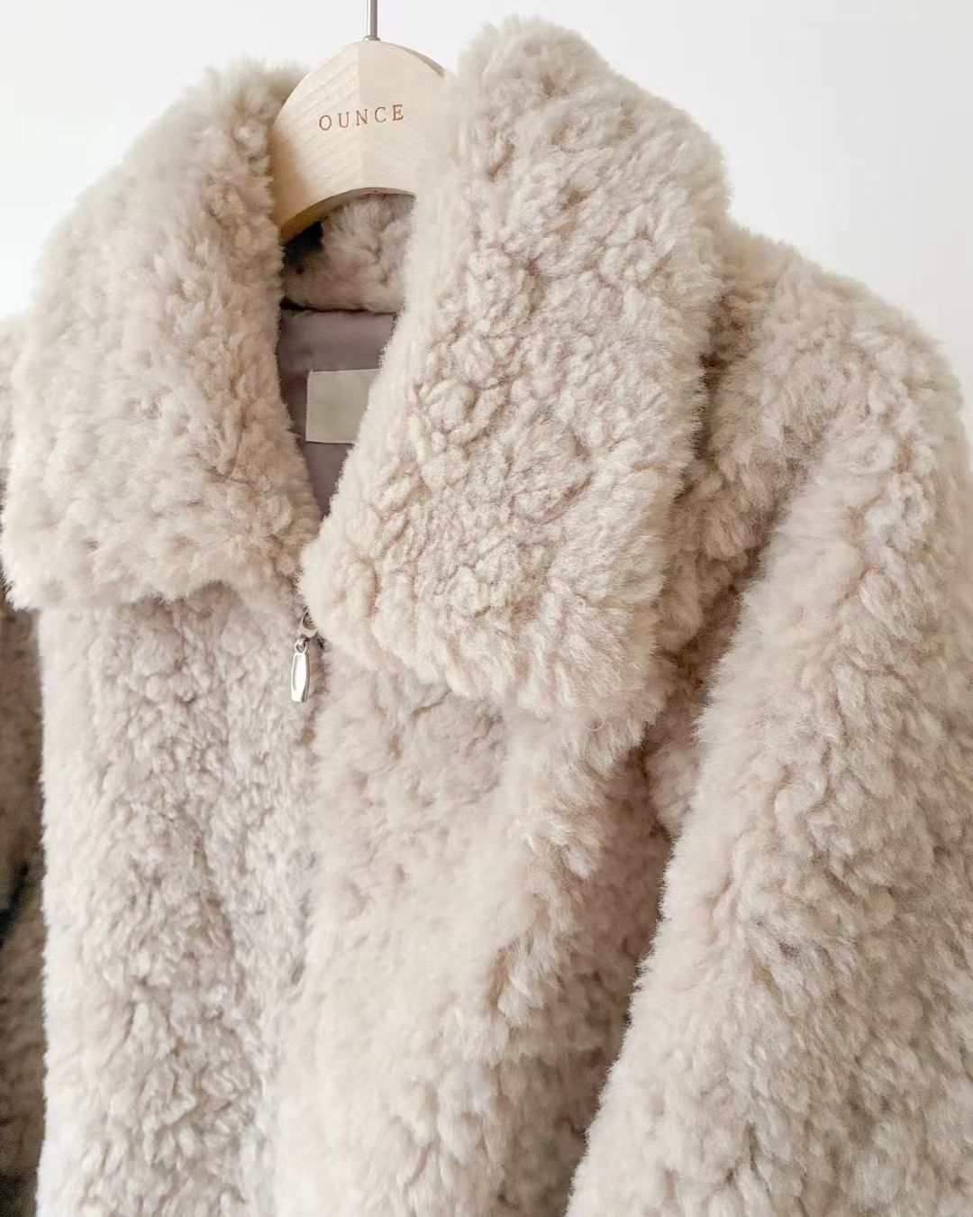 Korean APM Collection Ounce Faux Fur Zip Up Jacket (Preorder)