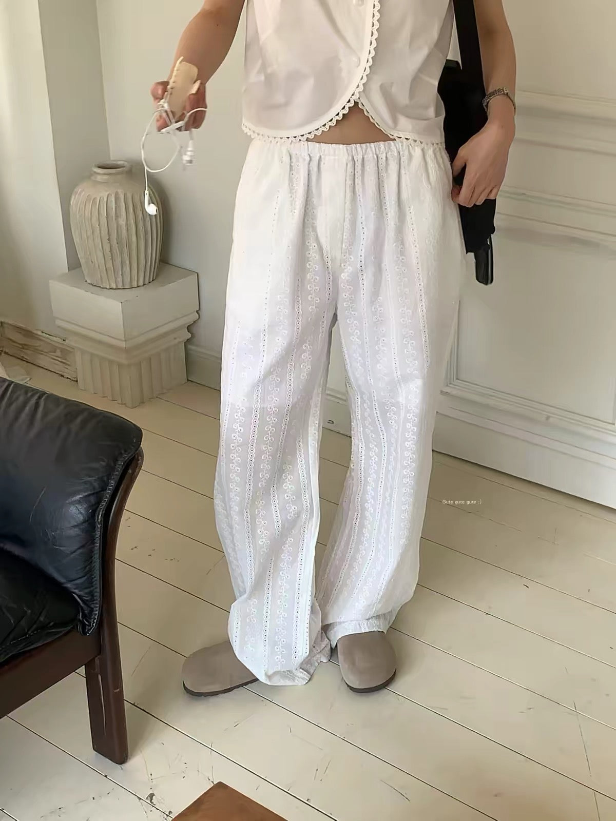 Korean APM Collection Pants White (Instock)