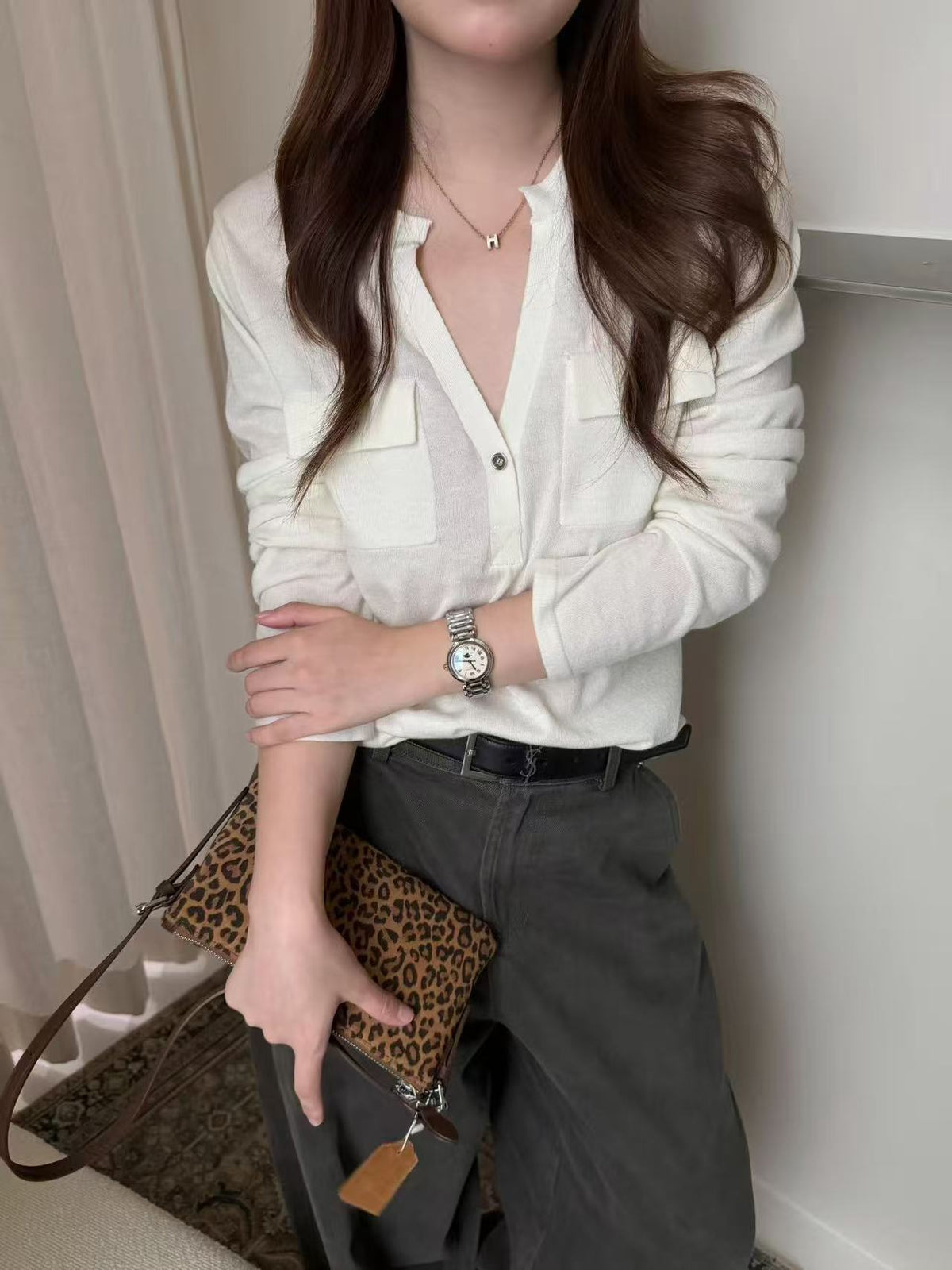 Kelly Designs Wool-Feel Pocket Knit Top (Instock)
