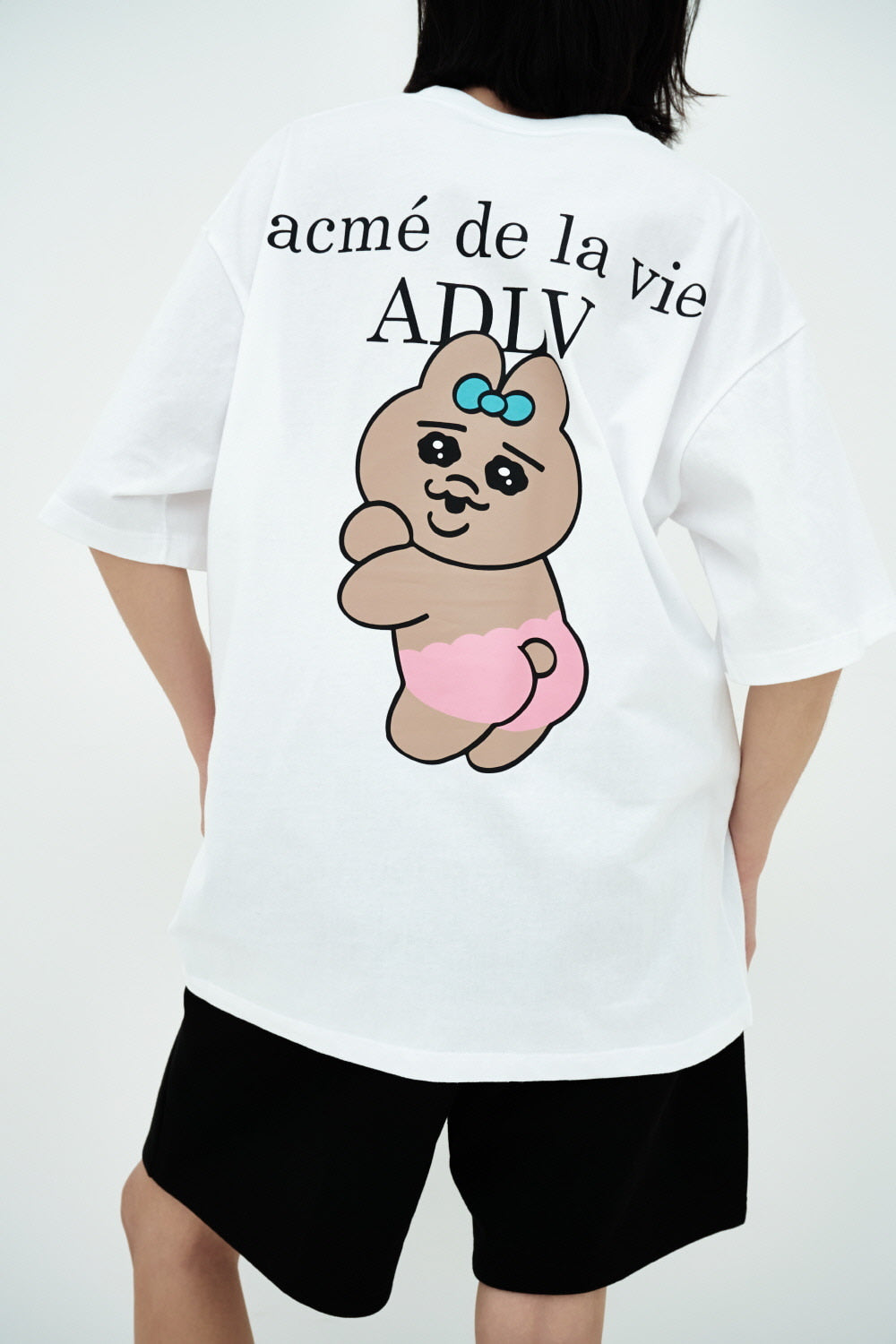 ADLV TANNING OPANCHU USAGI BASIC LOGO SHORT SLEEVE T-SHIRT WHITE (Instock)