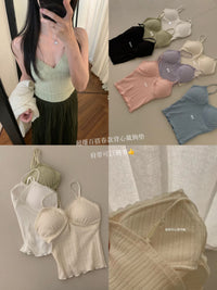 Kelly Designs Striped fabric bra top-7 colors (Instock)