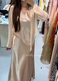Kelly Designs Mulberry Silk Sheer Tie-Front Cardigan – Lightweight Sun Protection Cover-Up (Instock)