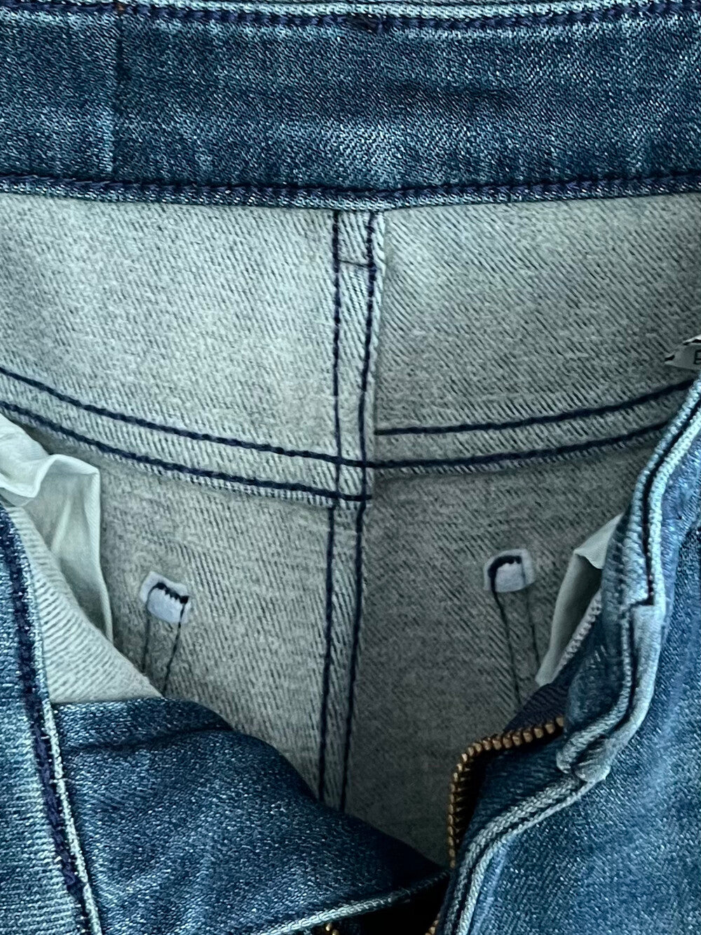 Kelly Designs Fleece-Lined Denim Navy Jeans (Instock)