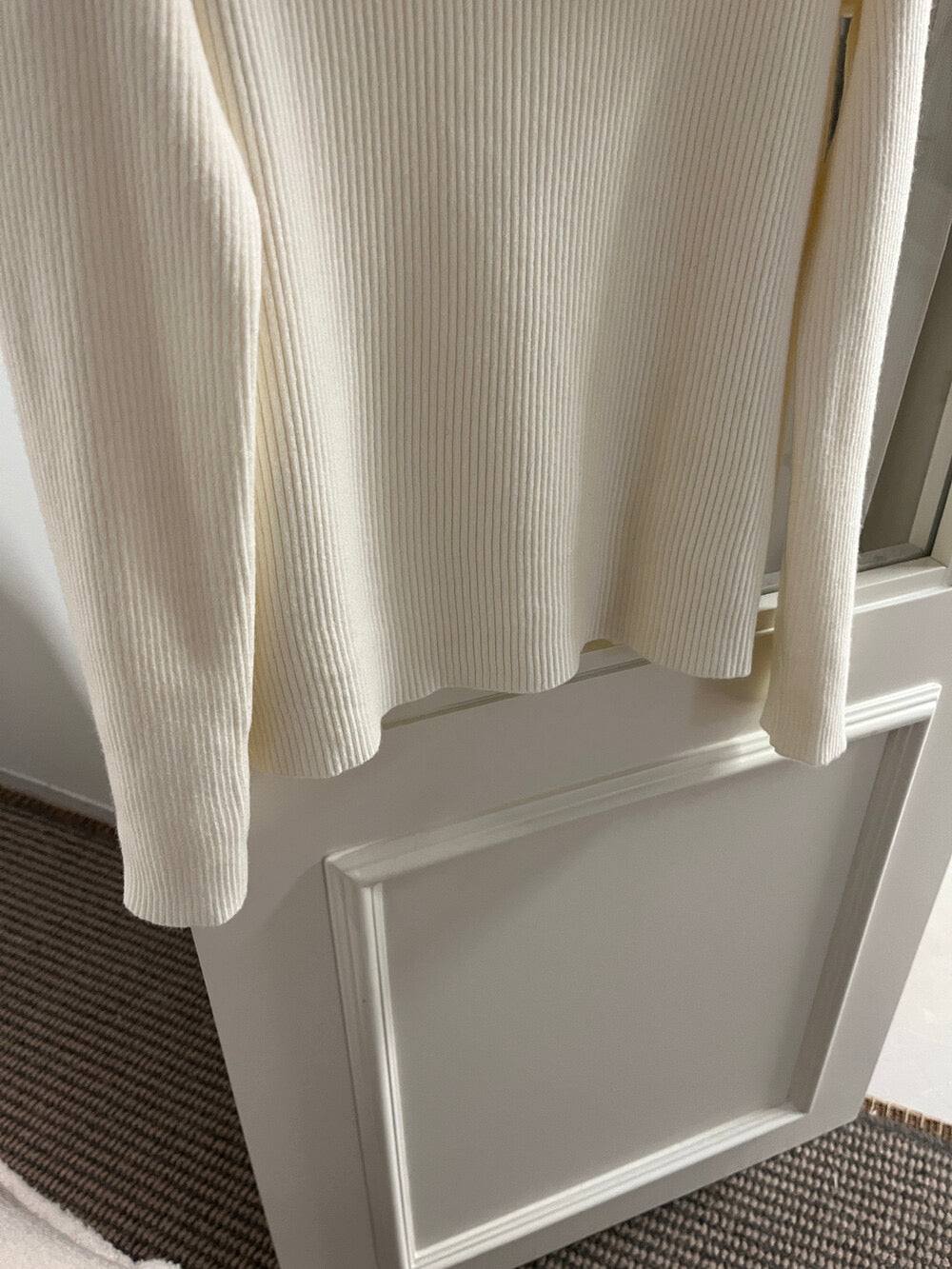 Kelly Designs French-Style Off-Shoulder Ribbed Knit Top – Soft & Fitted (Instock)