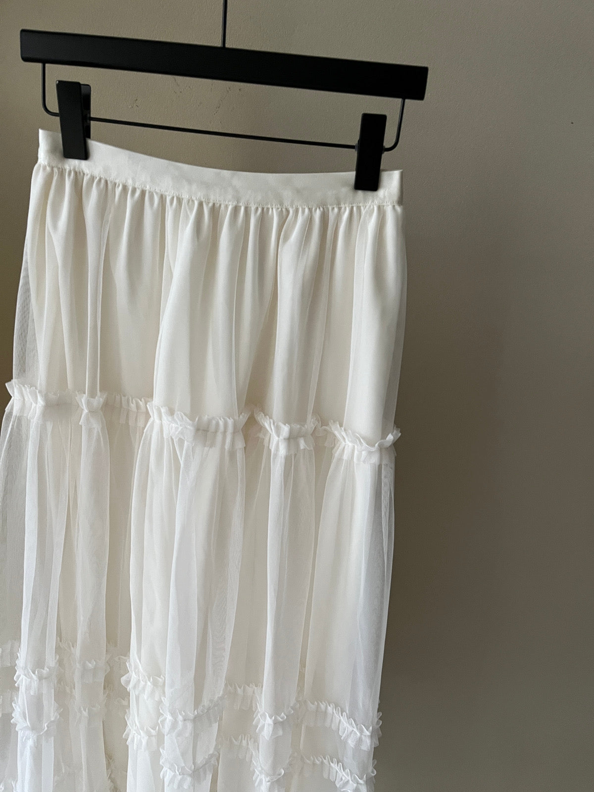 Kelly Designs Romantic Layered Tulle Maxi Skirt – White (Instock)