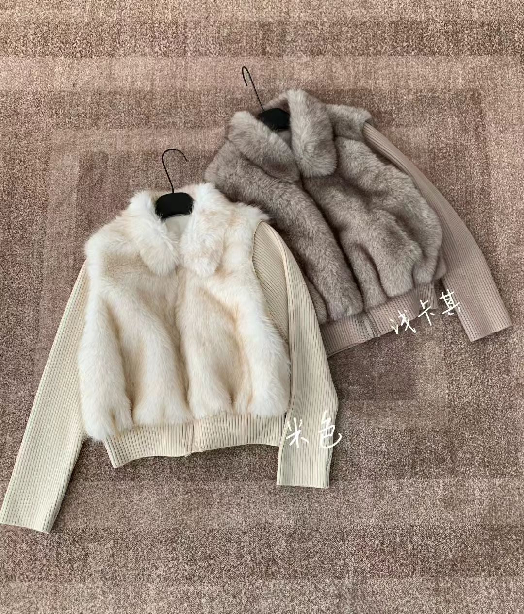 Kelly Designs Eco-Fur Jacket with Detachable Sleeves｜2-Way Short Faux Fur Coat (Instock)