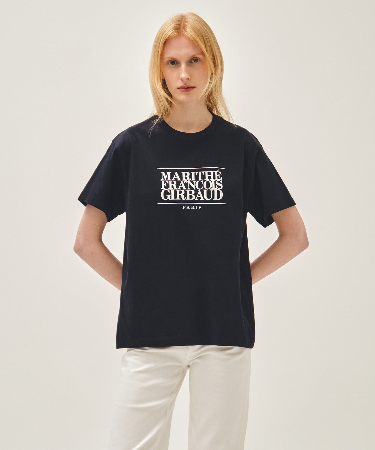 Marithe CLASSIC LOGO TEE navy (Instock)