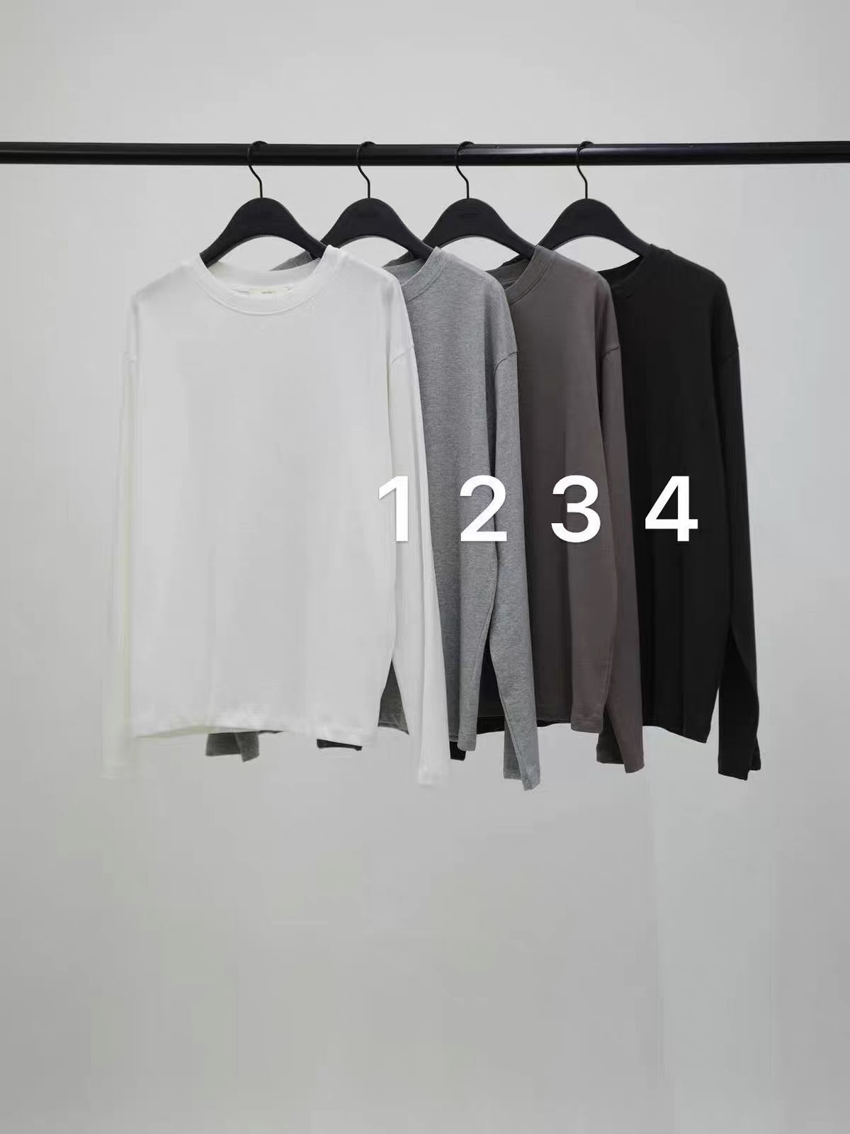 Korean OBJECT 100% Cotton Relaxed Long Sleeve Top (Instock)