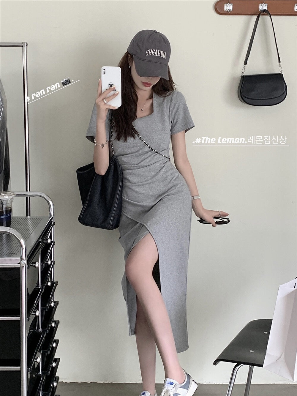 Kelly Designs Gray Long Dress (Instock)