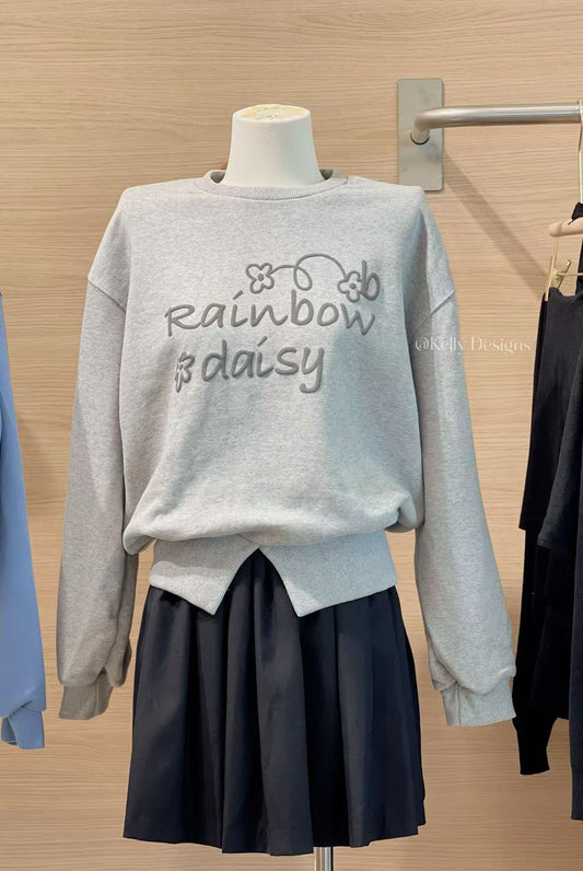 Korean APM Collection Graphic Fall Sweater (Instock)