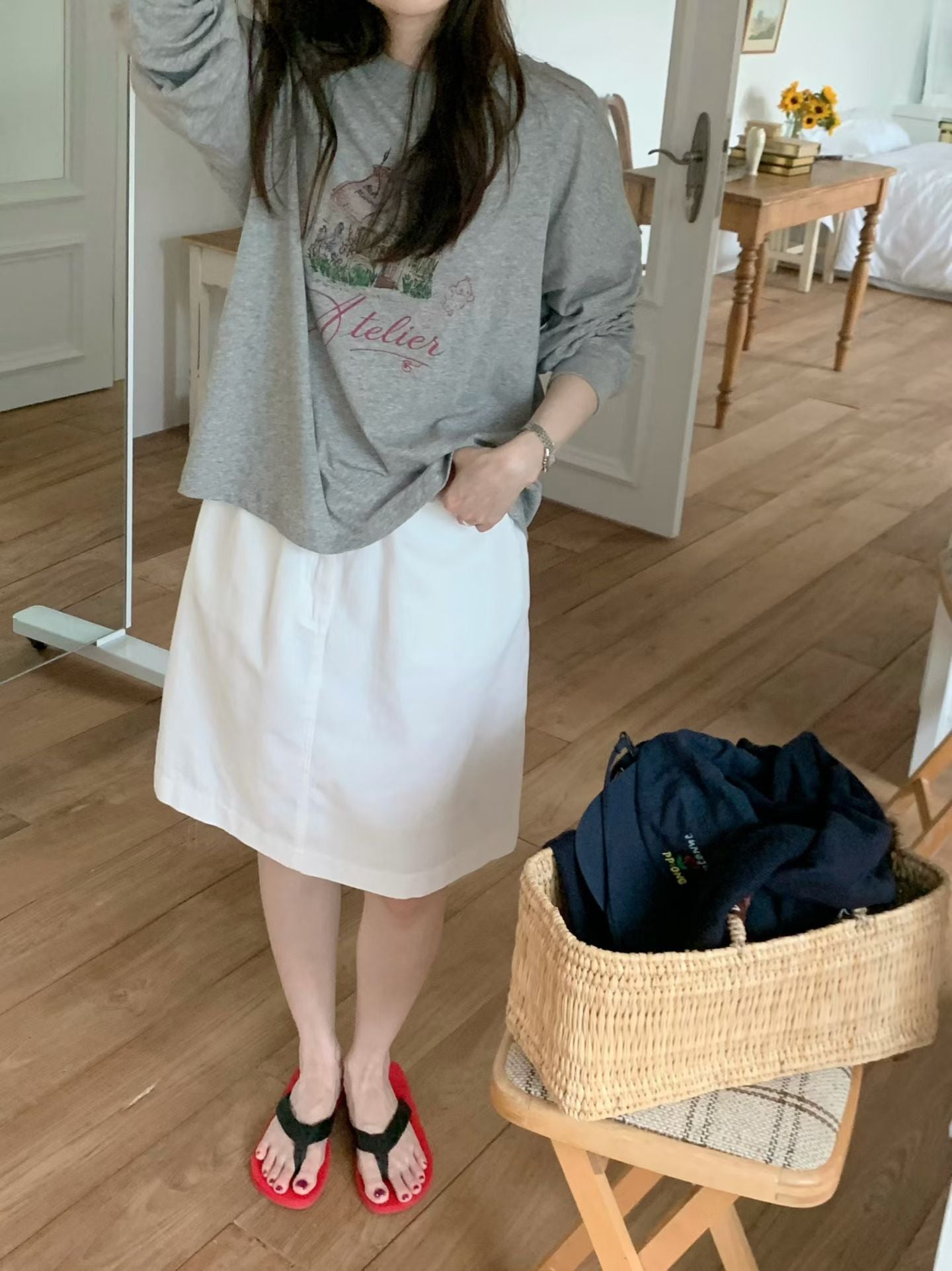 Korean APM Collection Sun Cover Long Sleeves Top-3 Colors (Instock)