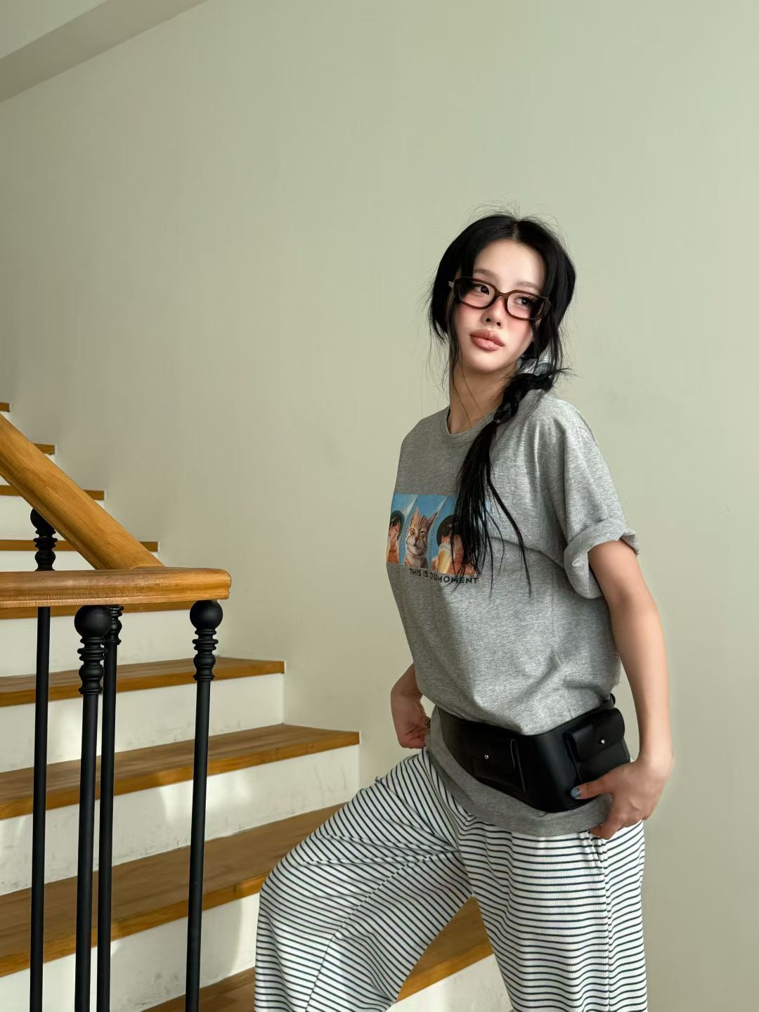 Korean APM Collection Kittens Tshirt-3 Colors (Instock)
