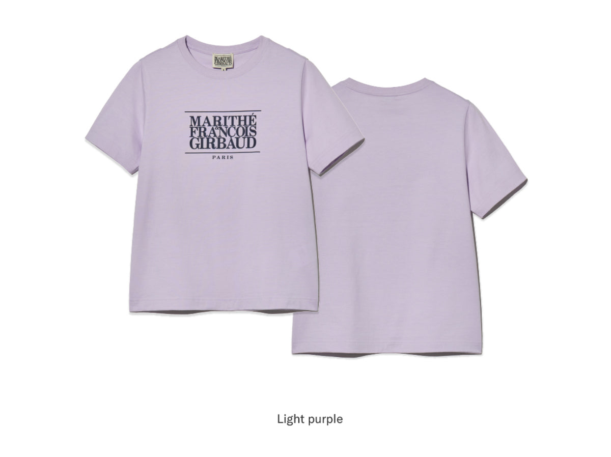 Marithe W CLASSIC LOGO TEE Purple (Instock)