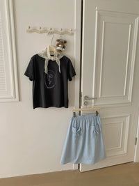 Kelly Designs Flowers Grey Tshirt（Instock)