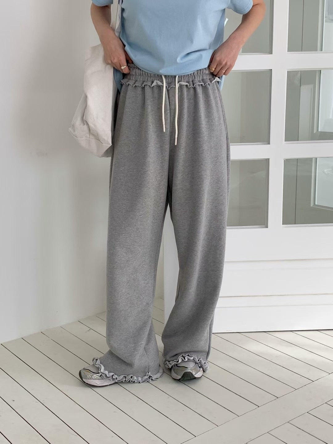 Korean APM Collection Flower Layers Pants - 2 Colors (Instock)