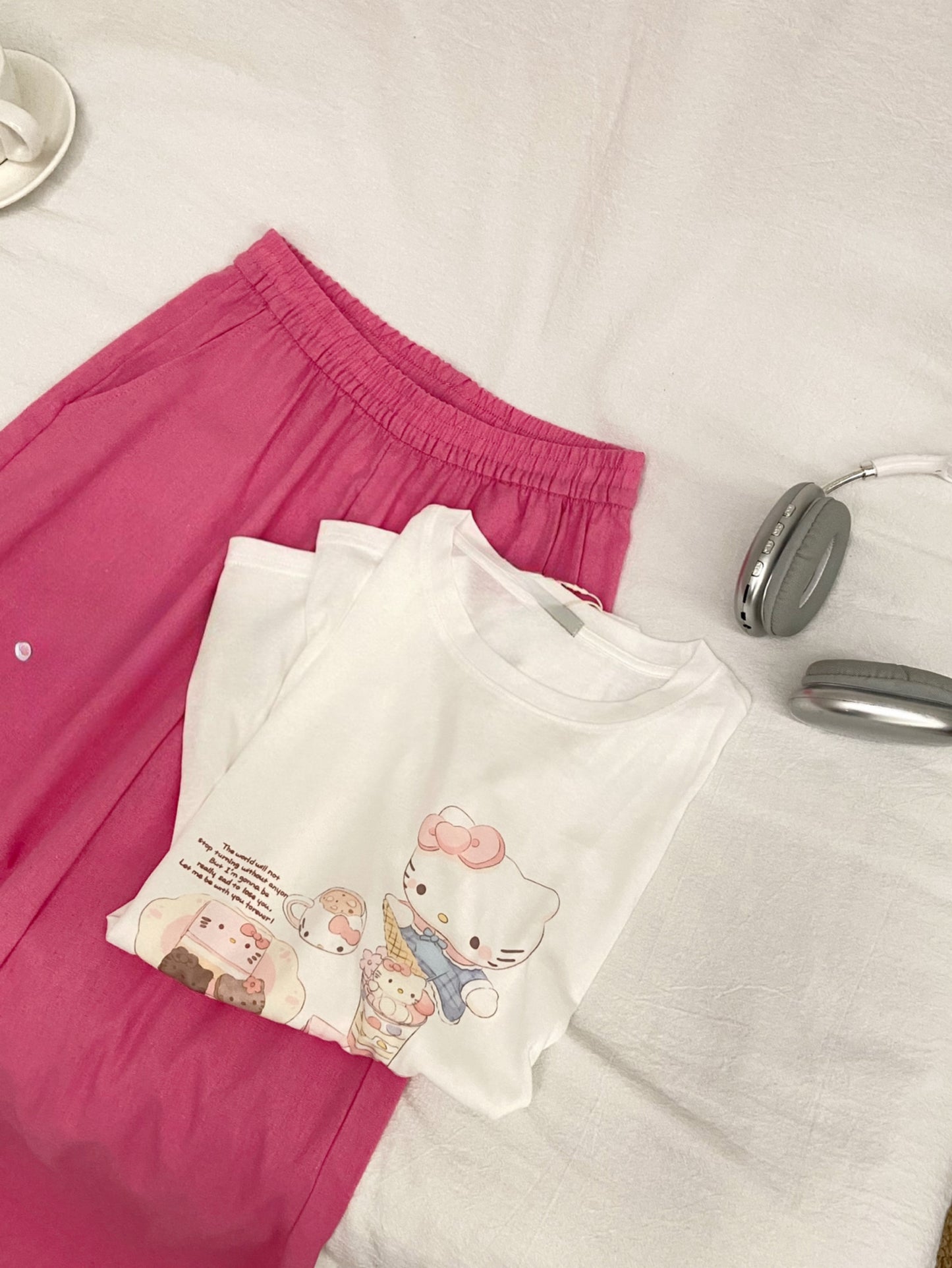 Kelly Designs Casual Graphic Sun Shirt – Hello Kitty Long Sleeve (Instock)
