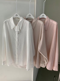 Korean APM Collection Spring Shirt-Khaki/Pink (Instock)