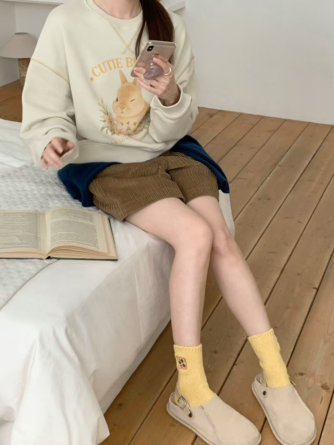 Korean APM Collection 2 Colors Bunnies Sweater (Instock)