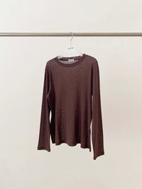Korean ERUME Lightweight Sheer Long Sleeve Top (Instock)