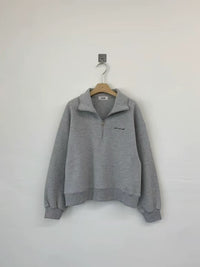 Korean APM Collection Half Zip Up Sweater-2 Colors (Instock)