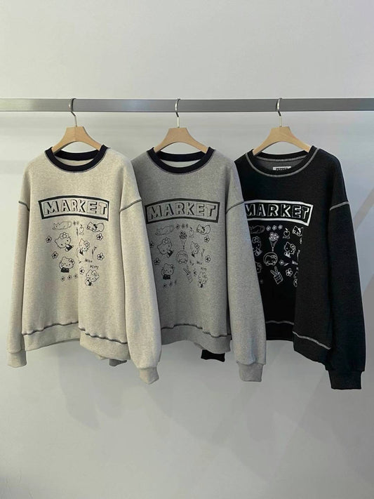 Korean APM Collection Hello Kitty Three Colors Napping Sweater (Instock)