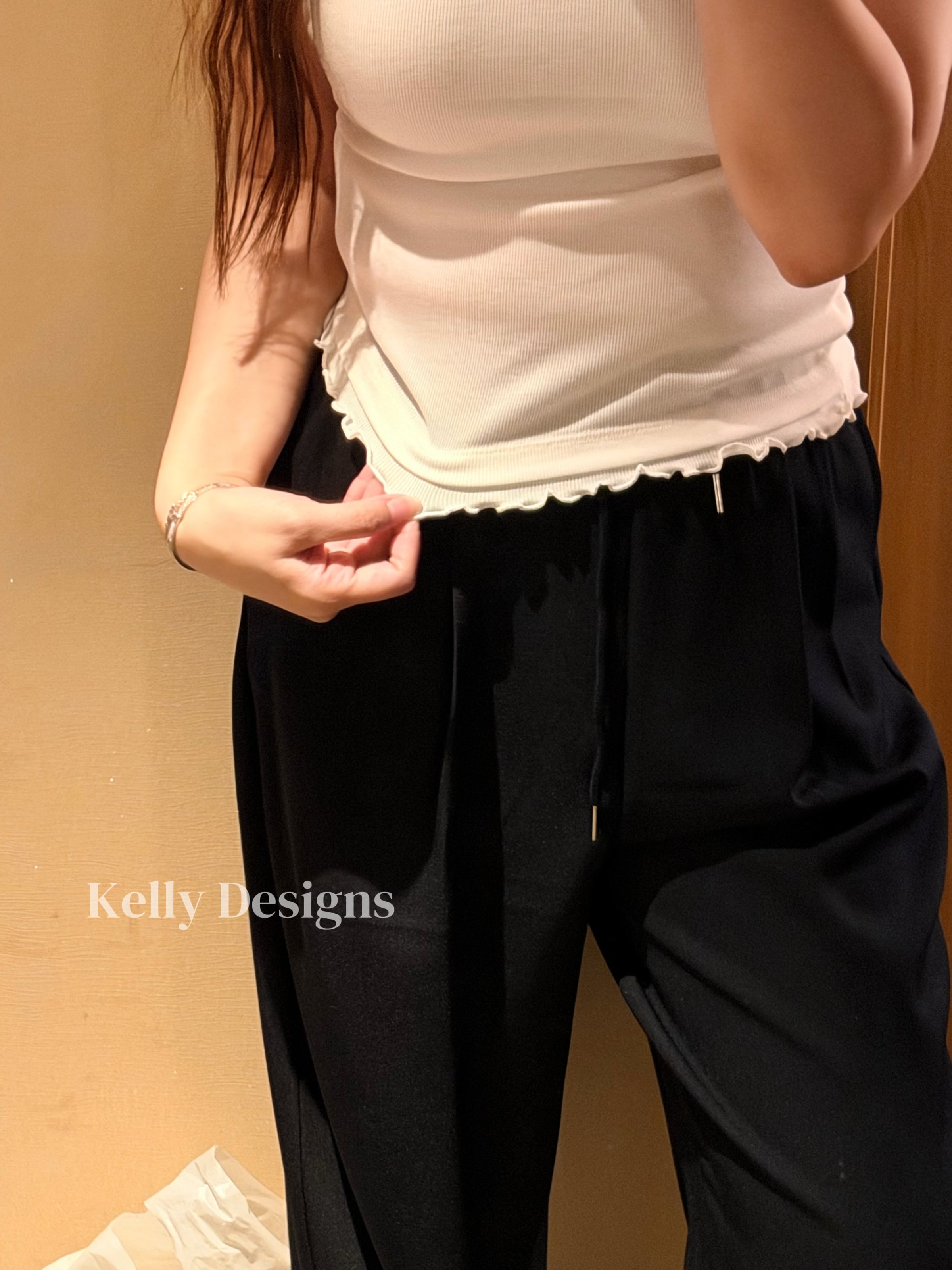 Korean APM Collection White Layer Slim Tshirt (Instock)