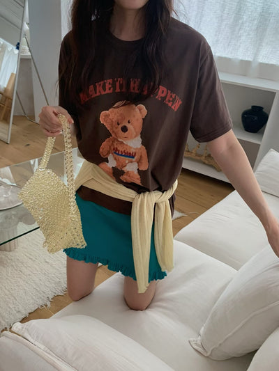 Korean APM Collection Bear Tshirt - 3 Colors (Instock)