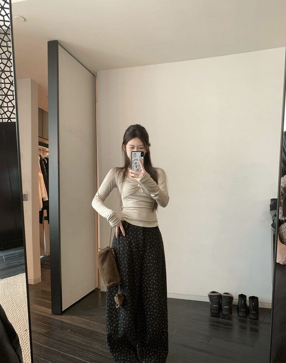 Kelly Designs Twist-Front V-Neck Slim Fit Base Top – Soft & Flattering (Instock)