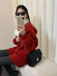 Kelly Designs Fleece Sweatshirt & Faux Fur Scarf 3-Piece Set (Instock)