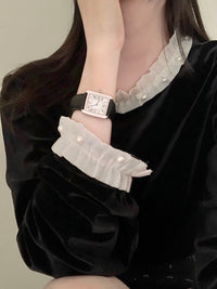 Kelly Designs Velvet Ruffle Trim Top(Instock)